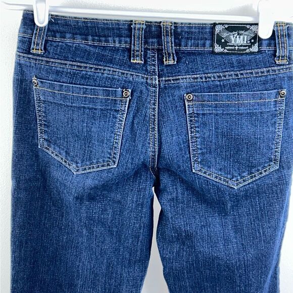 YMI Medium Wash Cotton Blend Skinny Low Rise Jeans Juniors size 5 Y2k - Picture 4 of 7